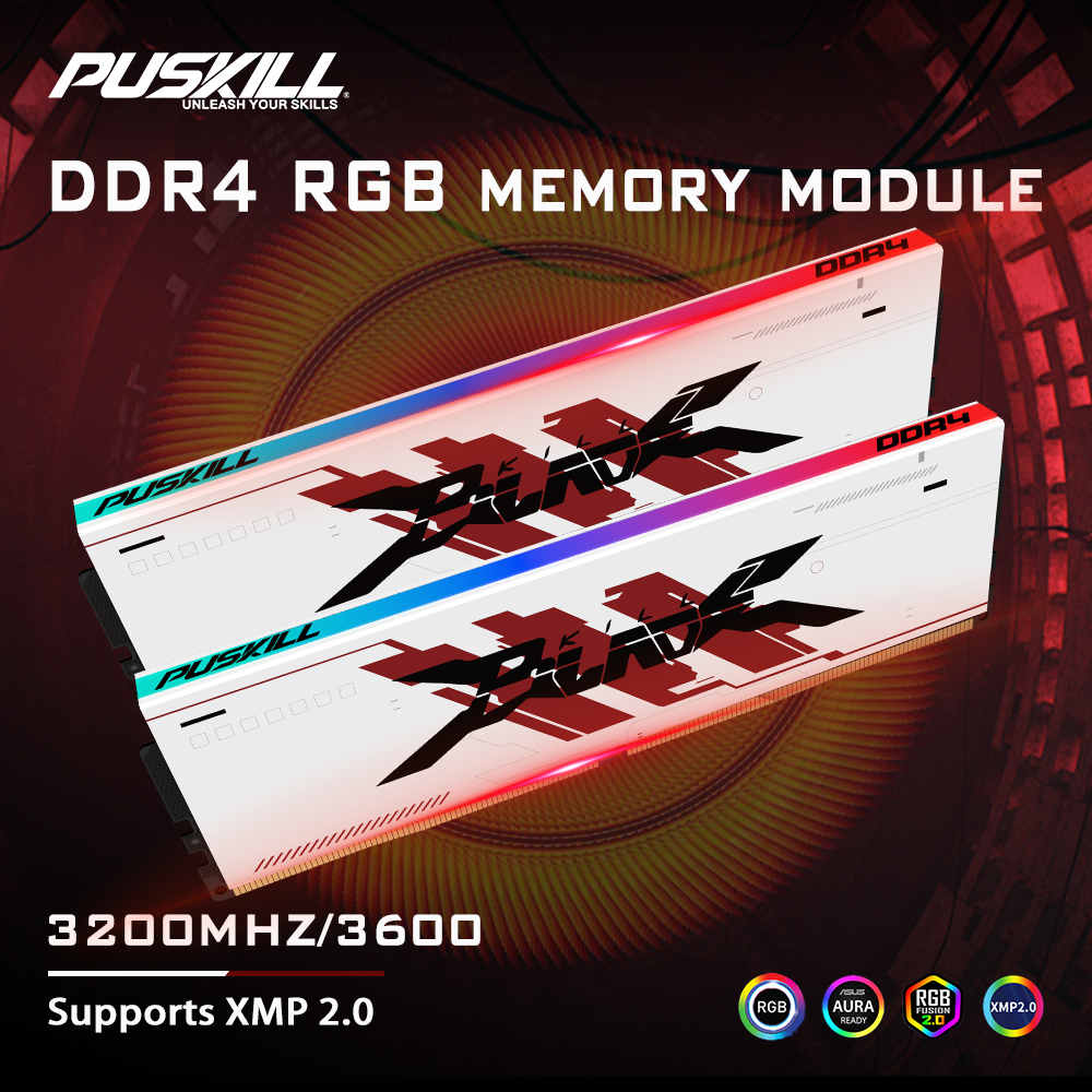 Pc Gaming Ddr4 - PUSKILL RGB DDR4 Memoria RAM 8GB