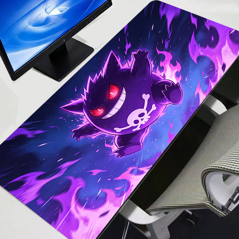 Pc Gaming Keyboards - Mouse Pad Gengar Pokemon Pikachu Anime