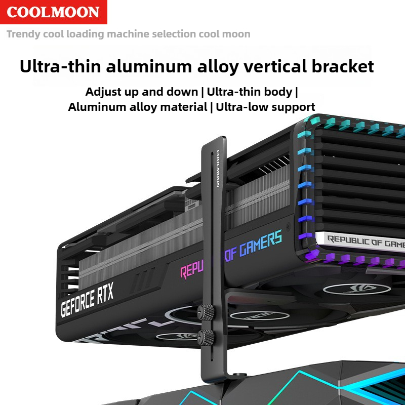 No Rgb Gaming Pc - Universal Aluminum GPU Brace Support Holder