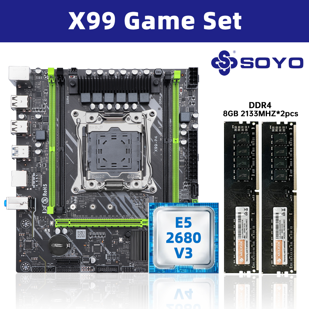 Pc Gaming Cpu - SOYO X99 DDR4 Motherboard with E5