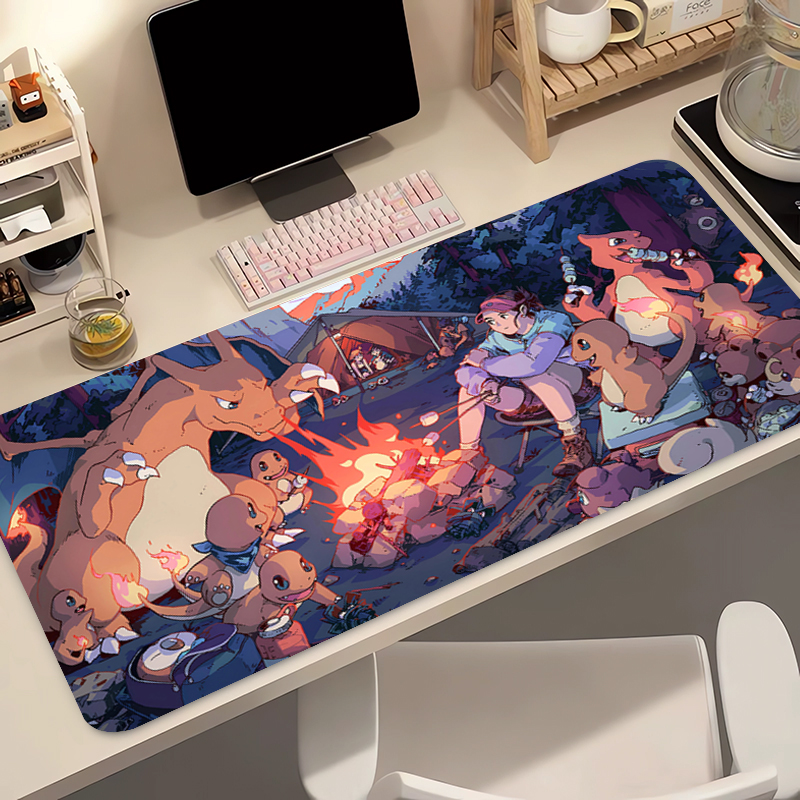 Pc Gaming Keyboards - Anime Mouse Pad 90x40cm Pokemon Charizard