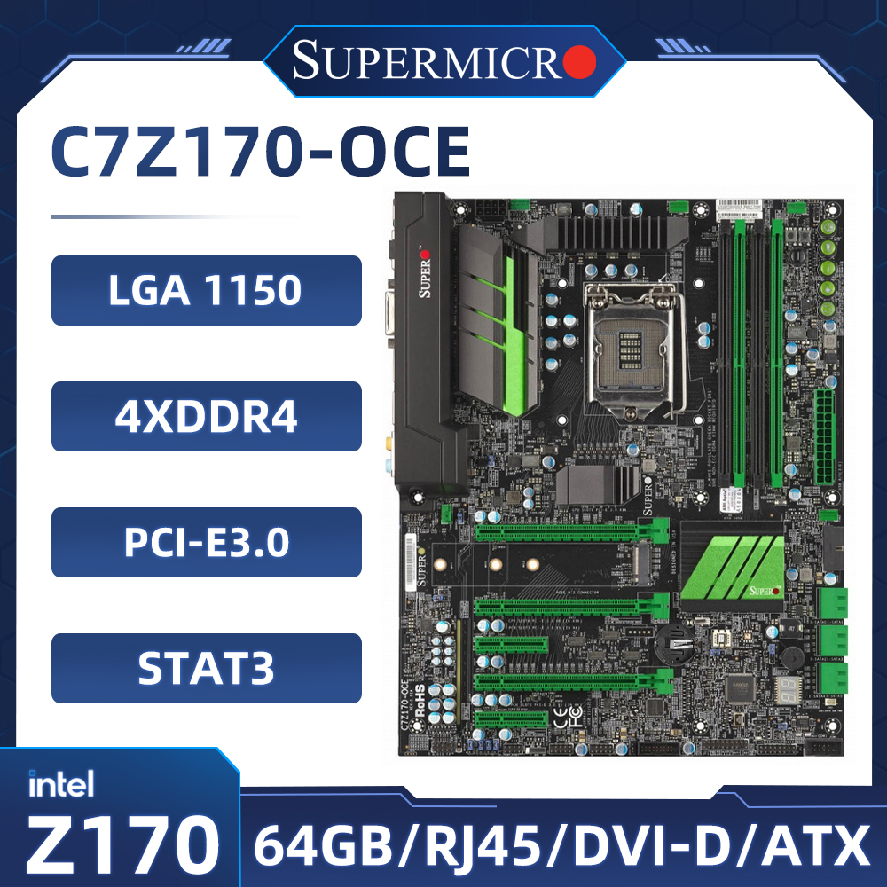 Pc Gaming Ddr4 - Supermicro C7Z170-OCE Motherboard Intel Z170 LGA