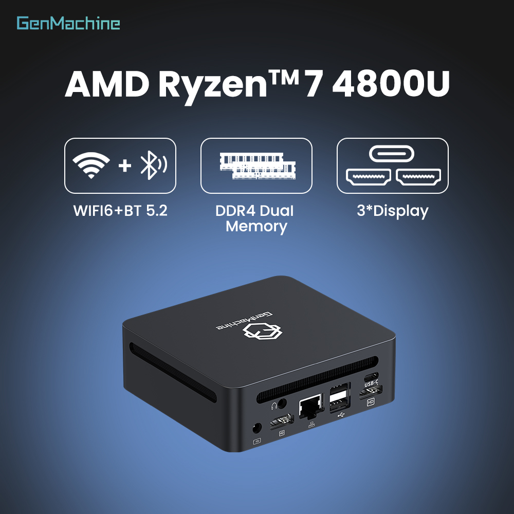 Pc Gaming Compact - GenMachine Mini PC AMD Ryzen 7