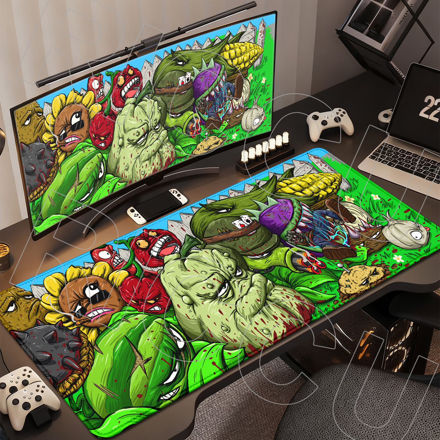 XXL HD Printing PVZ Plants vs. - Pc Gaming Vs Laptop Gaming ulasan dan harga