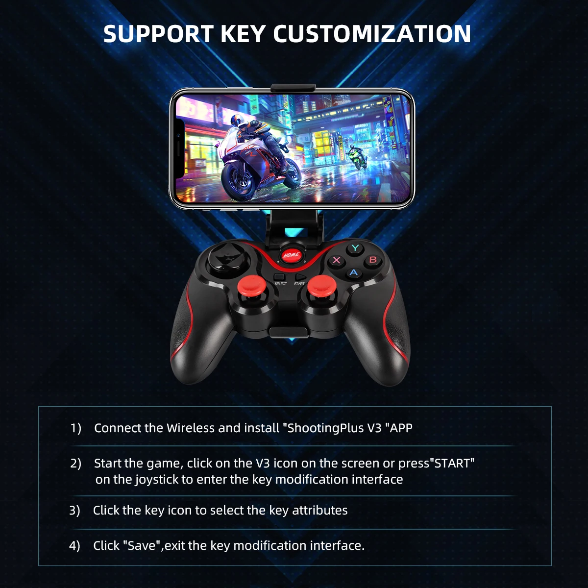 GAMINJA Wireless Bluetooth Gam - Pc Gaming Xbox Controller ulasan dan harga