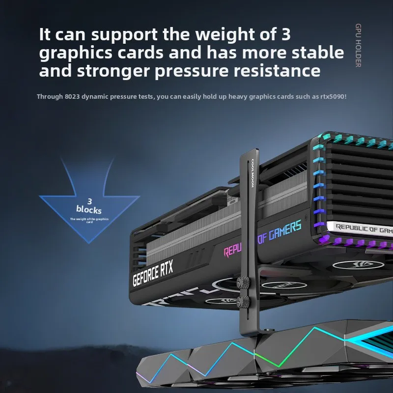 Universal Aluminum GPU Brace S - No Rgb Gaming Pc ulasan dan harga