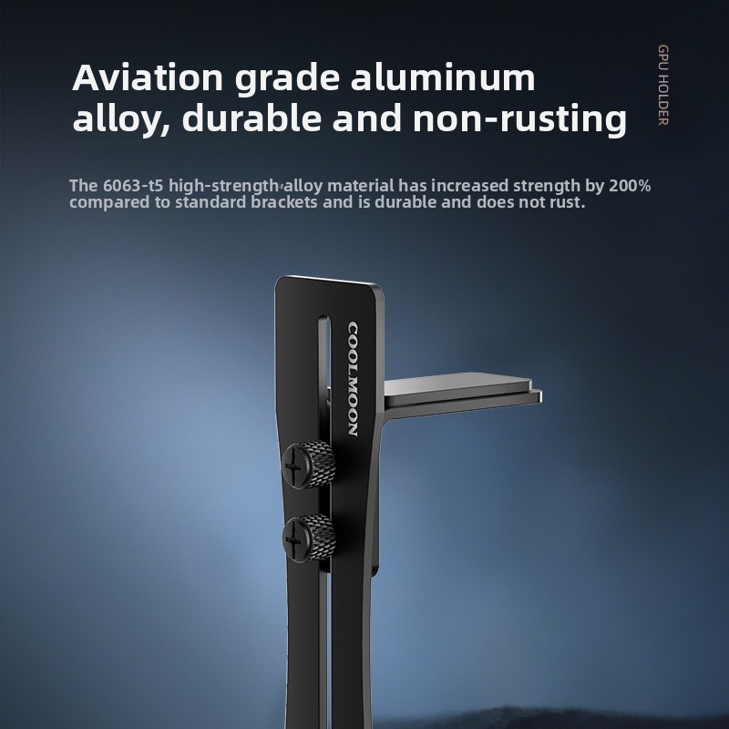 Universal Aluminum GPU Brace S - No Rgb Gaming Pc ulasan dan harga