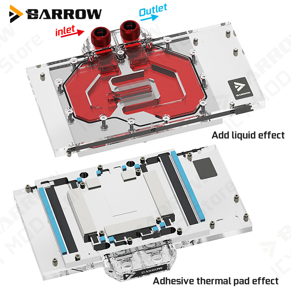 Barrow VGA Water Block for Gig - Pc Gaming Rtx ulasan dan harga