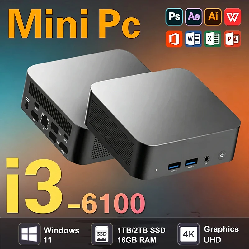 2026 Mini PC Intel Core i3-610 - Pc Gaming Ddr4 ulasan dan harga