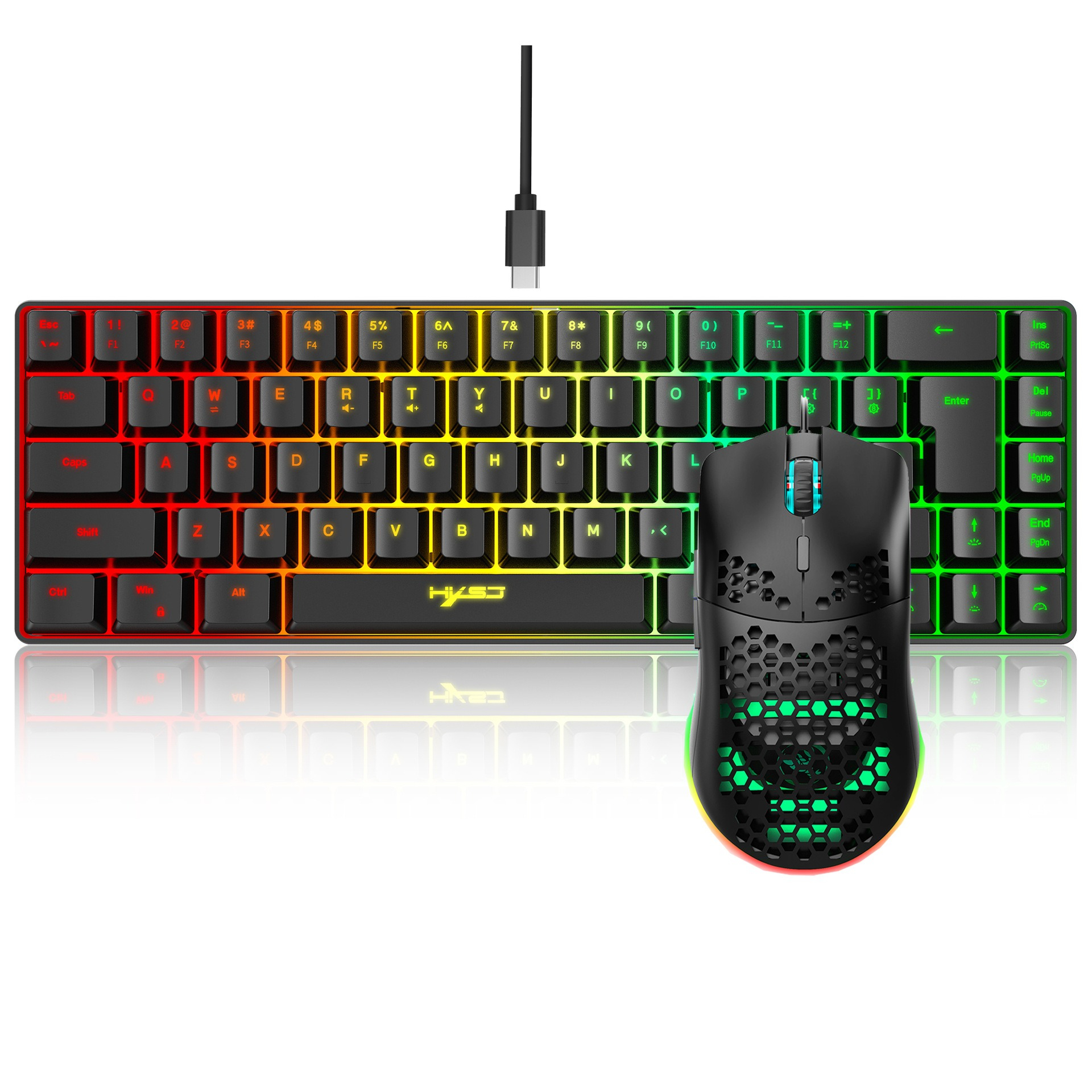 Keyboard and mouse 68key wired - Pc Gaming All In One ulasan dan harga