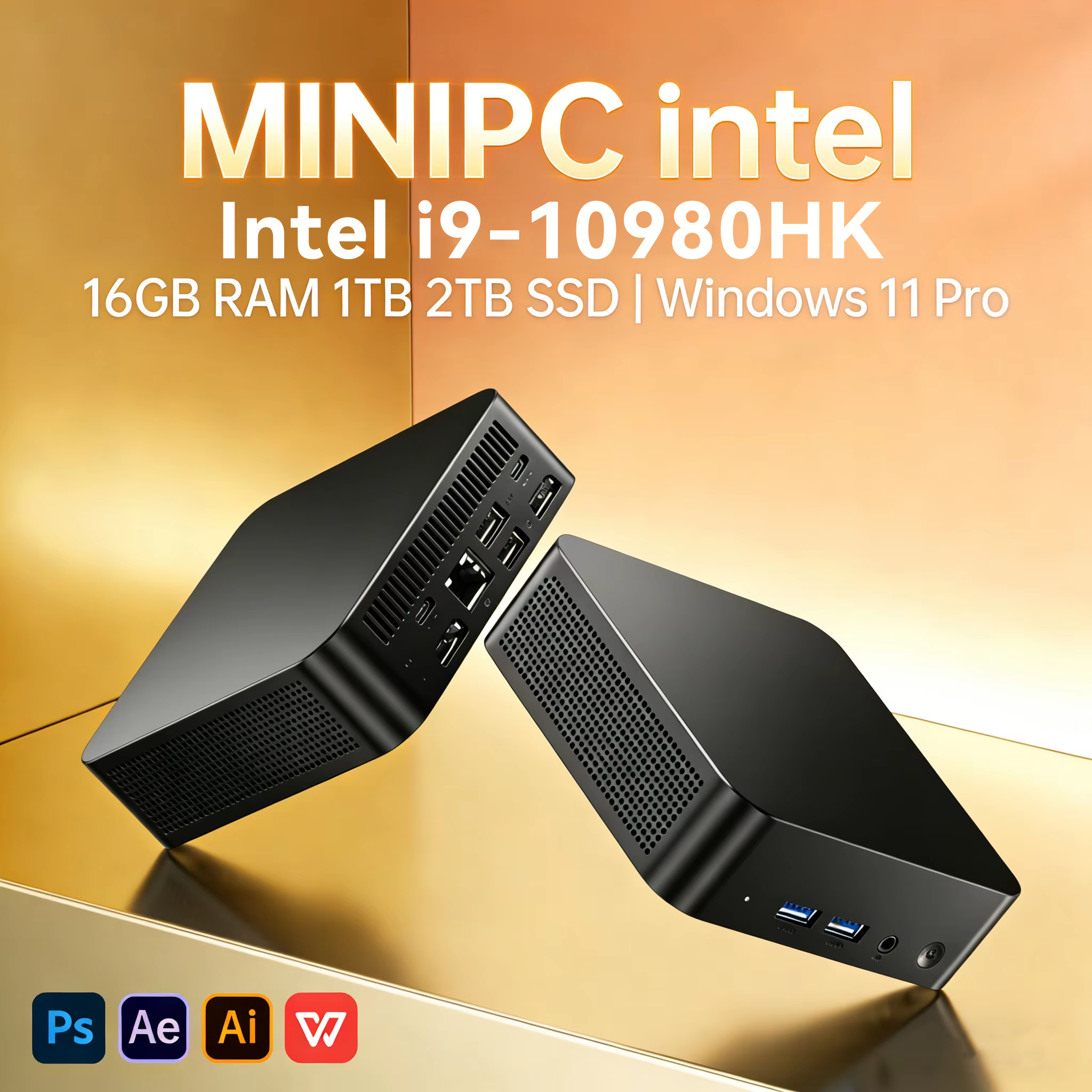 Mini PC 2026 New Intel i9-1098 - Pc Gaming Compact ulasan dan harga