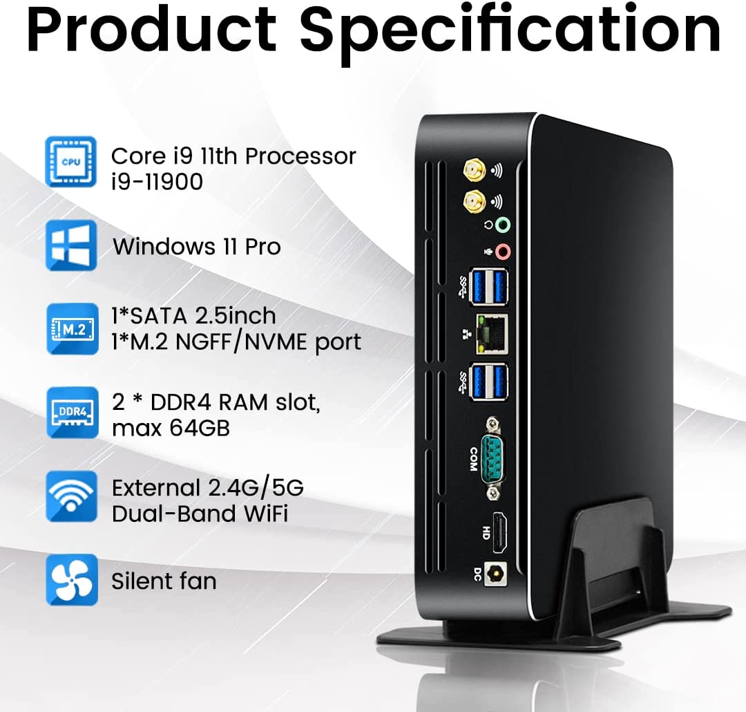 Partaker 11th Gen Intel Mini P - Pc Gaming On Wifi ulasan dan harga