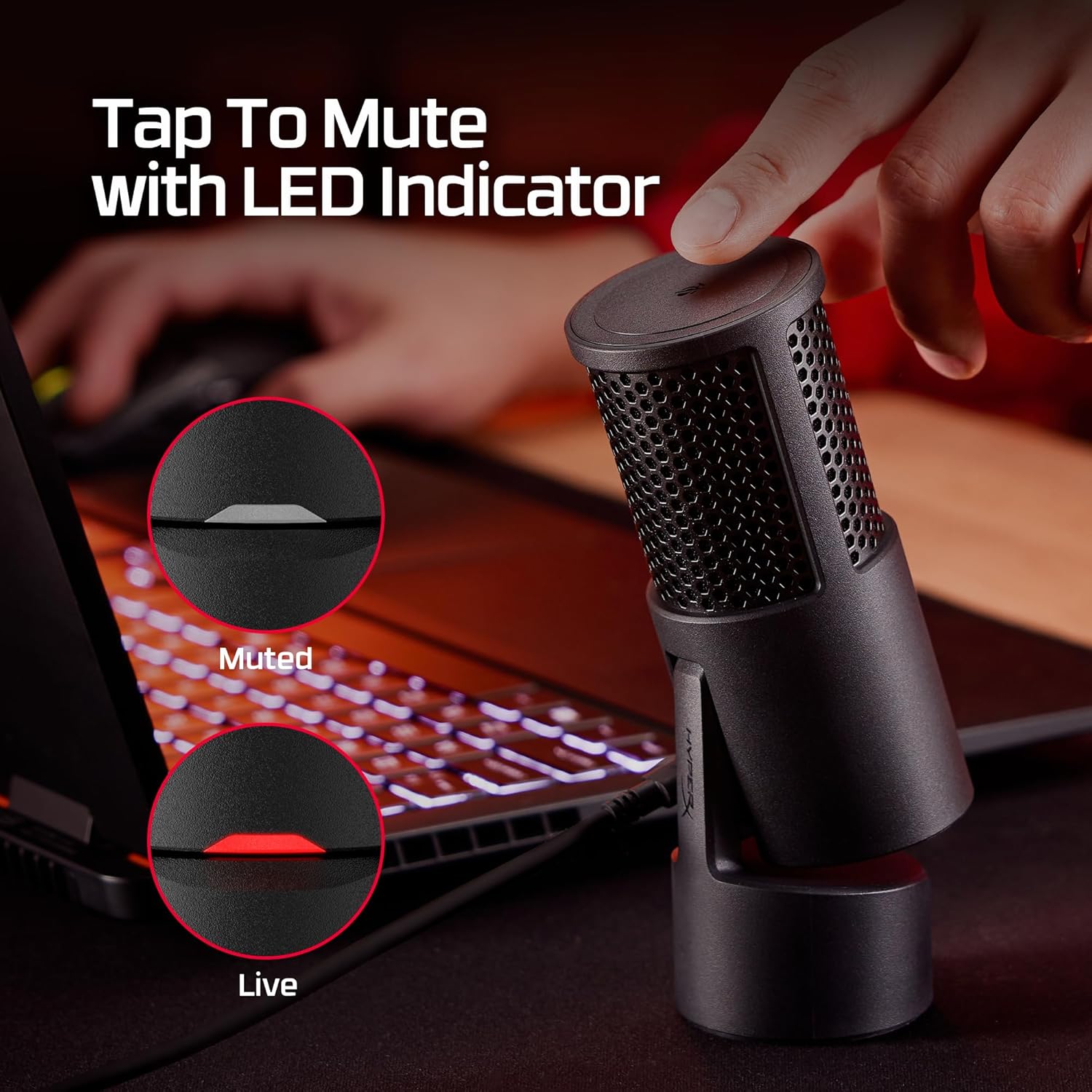 Gaming USB Condenser Microphon - Pc Gaming Compact ulasan dan harga