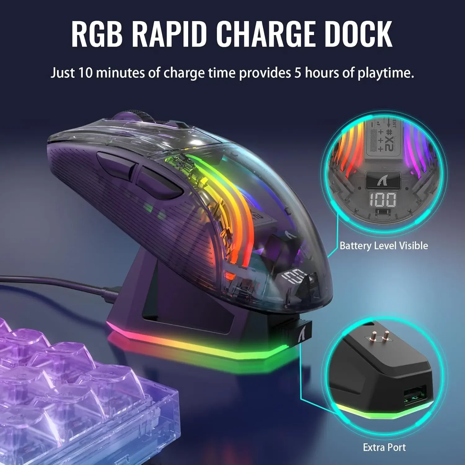 ATTACK SHARK X2 Pro Triple Mod - No Rgb Gaming Pc ulasan dan harga