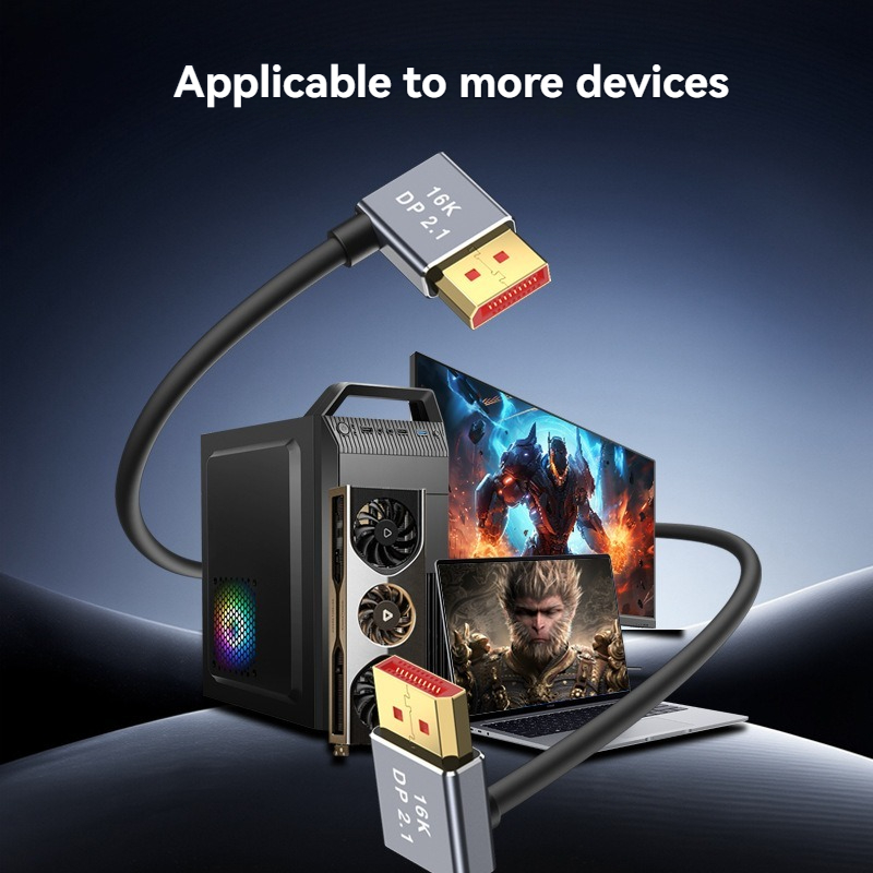 DP2.1 Silicone Flexible Elbow  - Pc Gaming Compact ulasan dan harga