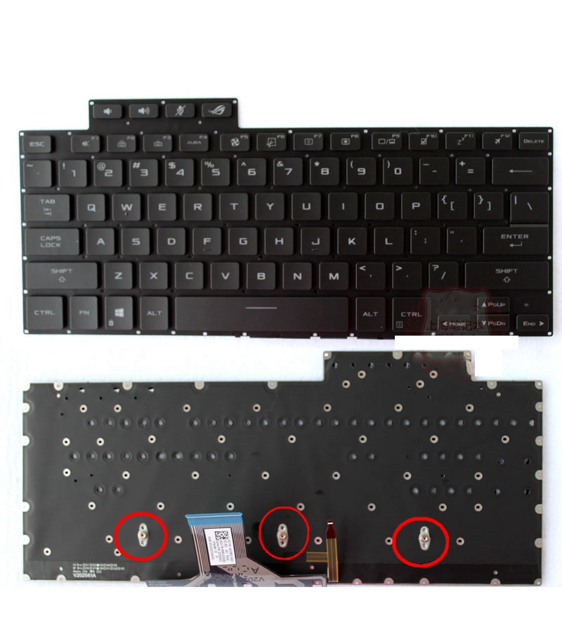 New US Backlit Keyboard for AS - No Rgb Gaming Pc ulasan dan harga
