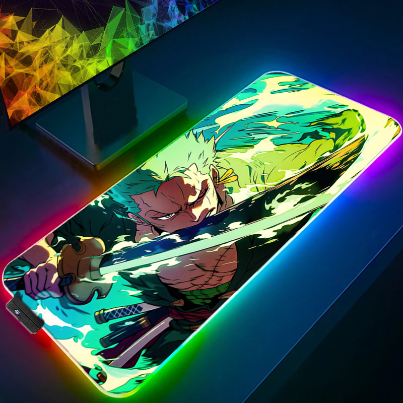 ONE PIECE Zoro Mouse Pad RGB G - No Rgb Gaming Pc ulasan dan harga