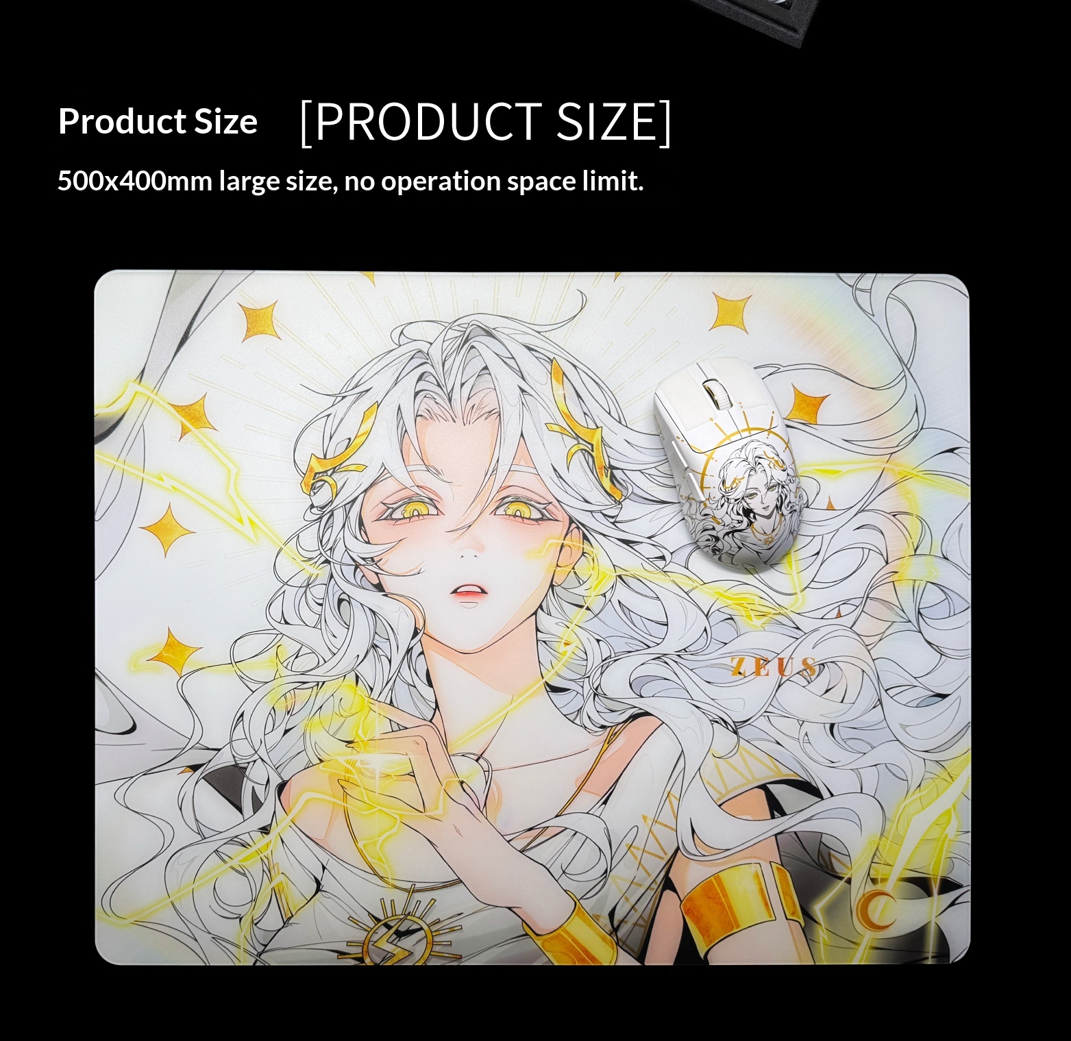 OLYMPLEX ZEUS GLASS Mousepad F - Pc Gaming Zeus ulasan dan harga