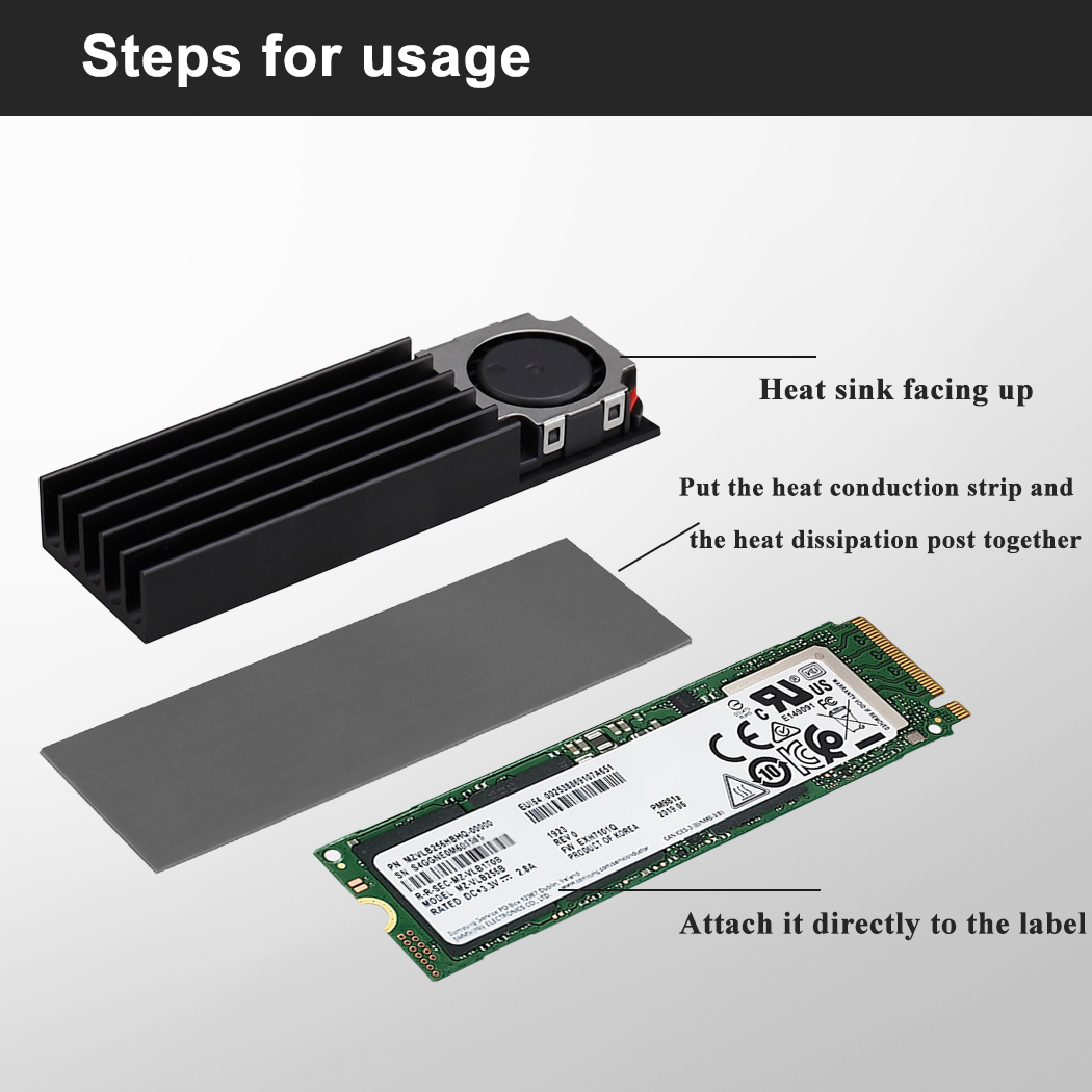 Gdstime M.2 2280 22110 Solid S - M.2 Ssd Heatsink ulasan dan harga