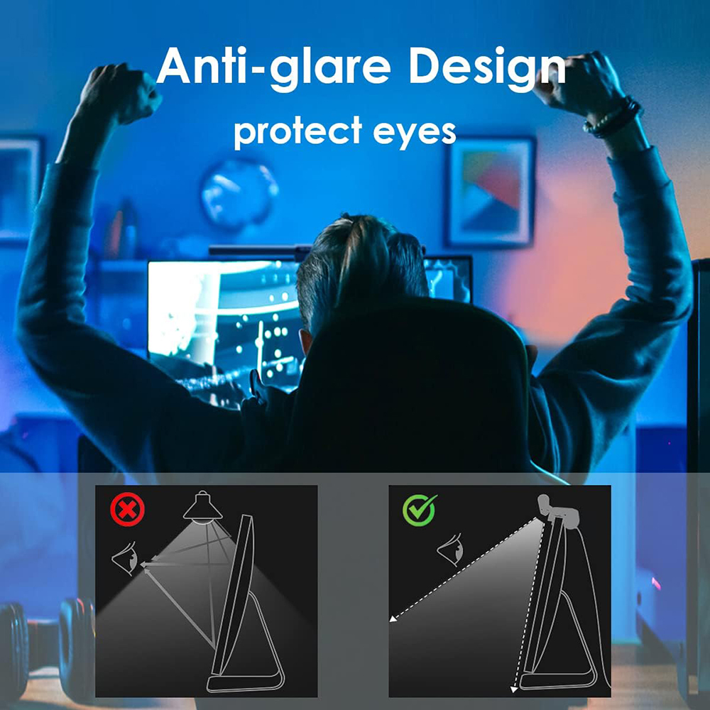 Wiscolor RGB LED Monitor Light - No Rgb Gaming Pc ulasan dan harga