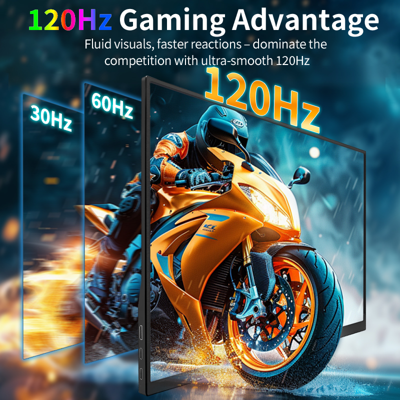 HGFRTEE 18.5 Inch 120Hz Monito - Pc Gaming Compact ulasan dan harga