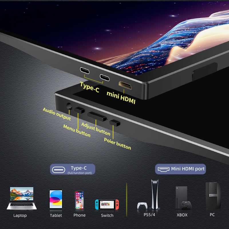 HGFRTEE 18.5 Inch 120Hz Monito - Pc Gaming Compact ulasan dan harga