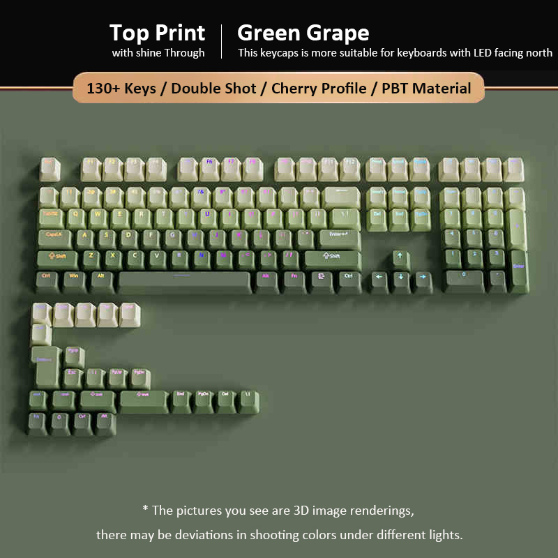 Green Grape Top-lit RGB Backli - No Rgb Gaming Pc ulasan dan harga