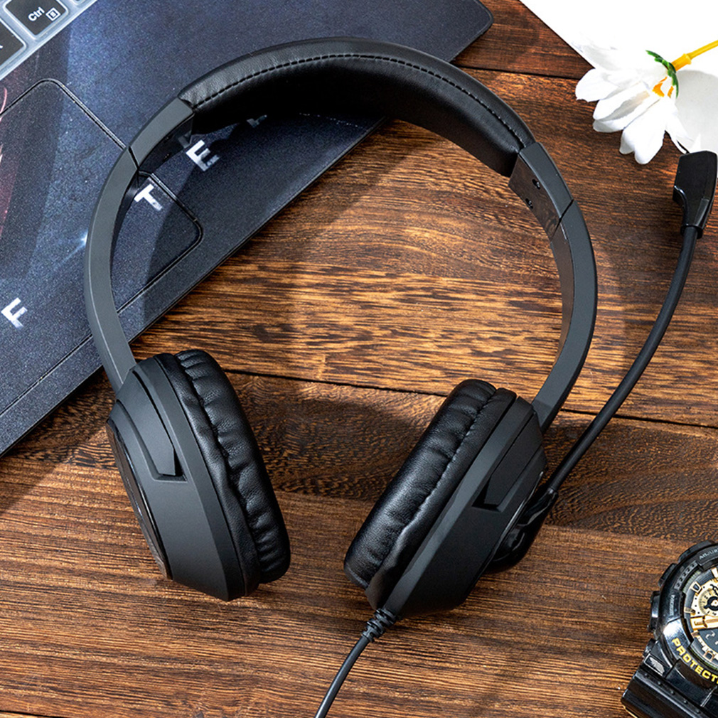Hot Wired USB Headset with Mic - Pc Gaming Center ulasan dan harga