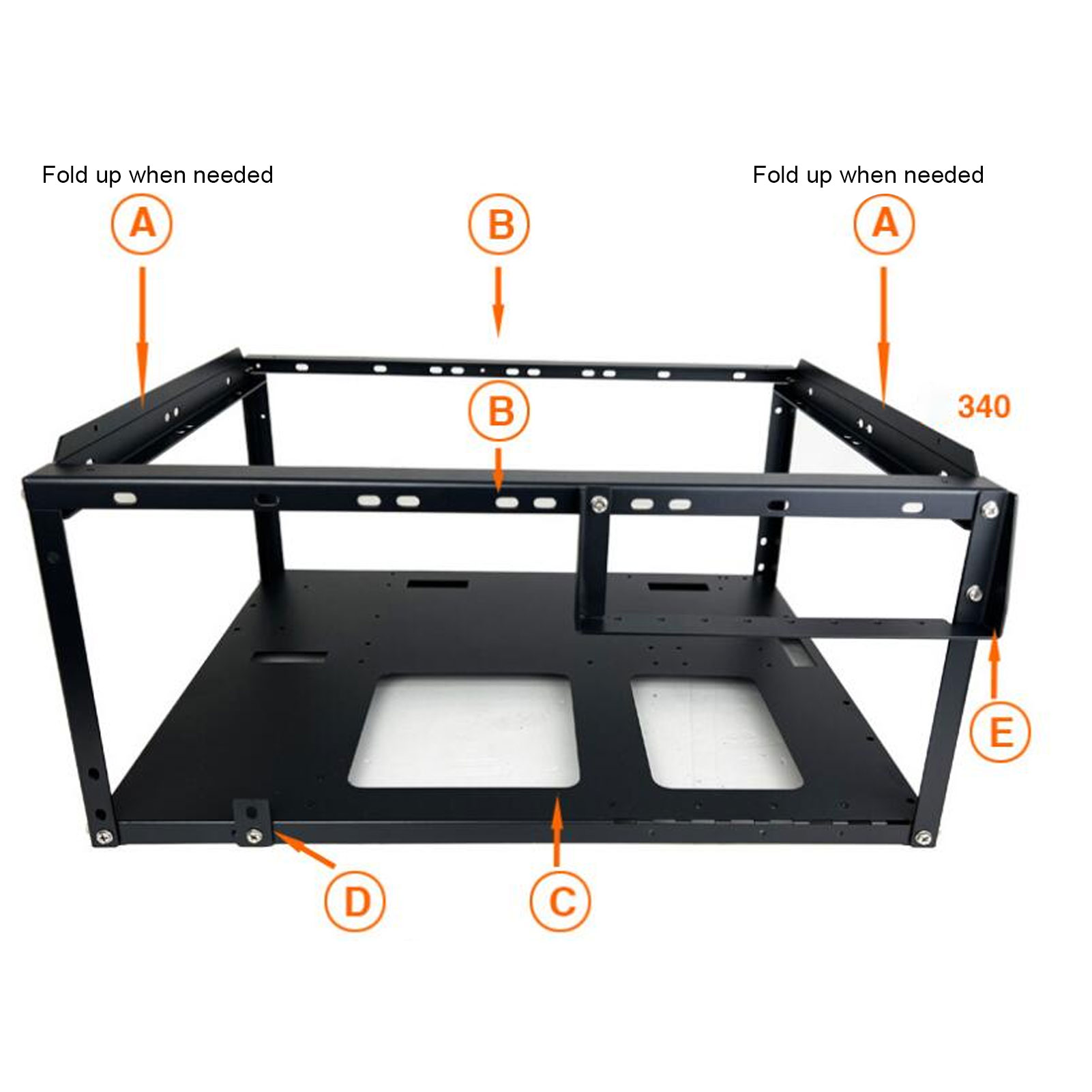 ATX Open Chassis Case Rack Lar - Pc Gaming Center ulasan dan harga
