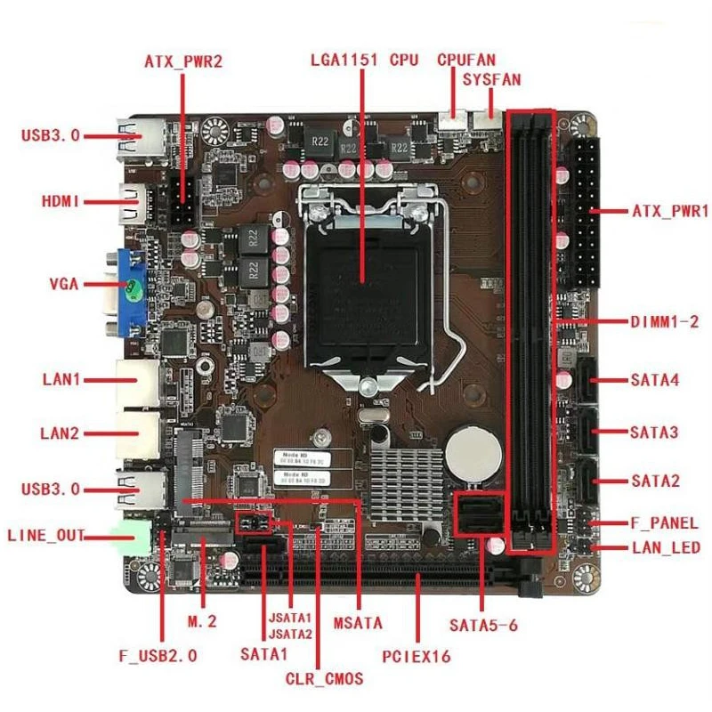 B365 Mini-ITX Motherboard LGA  - Pc Gaming Cpu ulasan dan harga