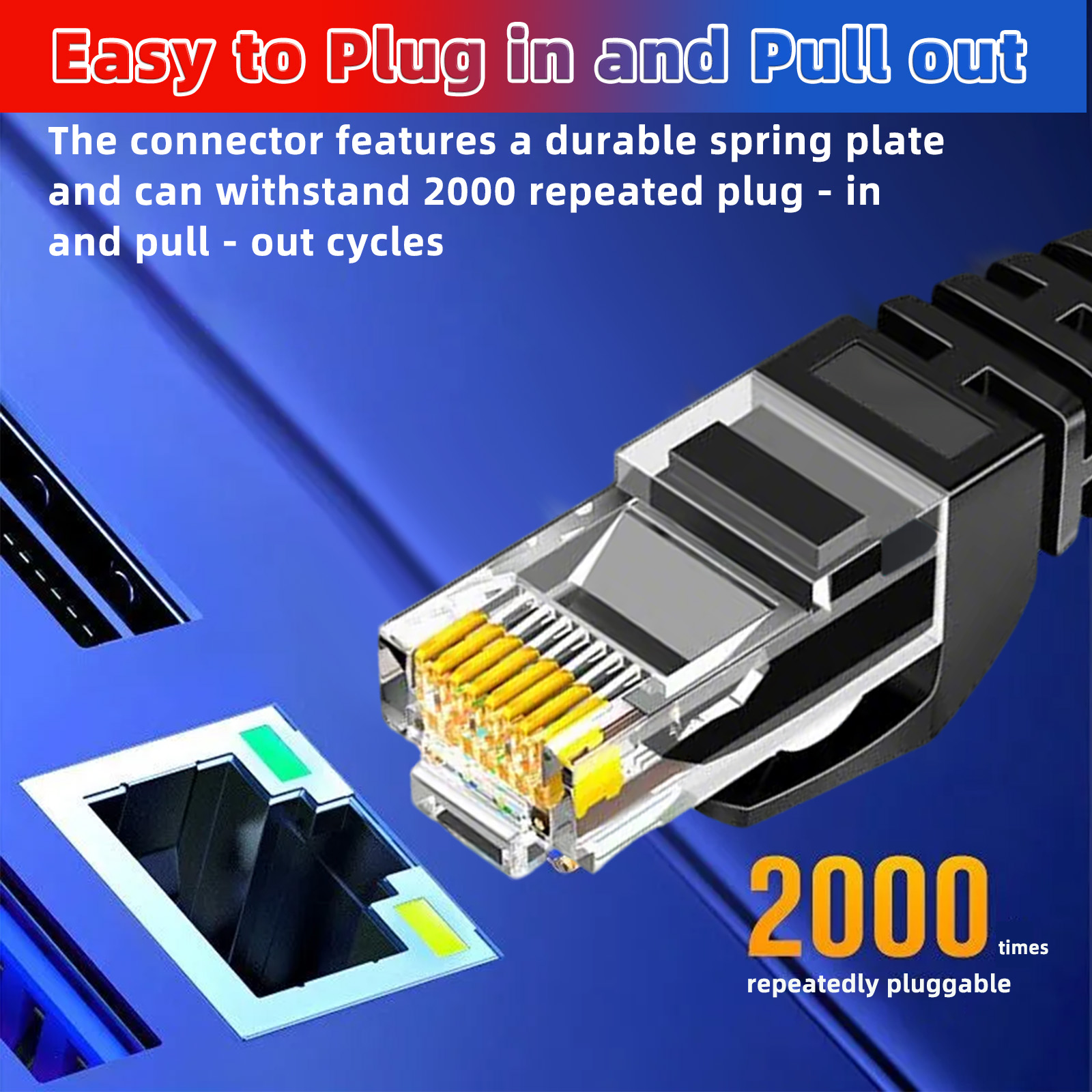 Cat6 Ethernet Cable Round 26AW - Pc Gaming Center ulasan dan harga