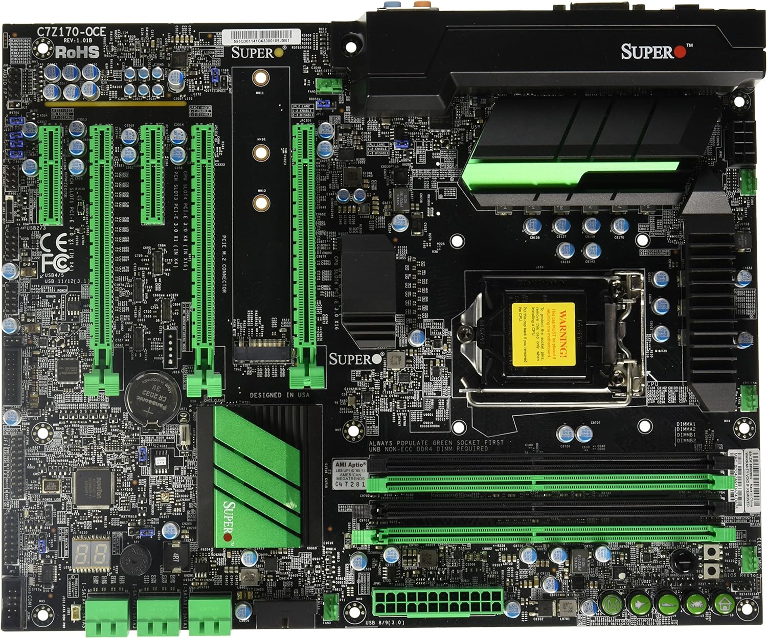 Supermicro C7Z170-OCE Motherbo - Pc Gaming Ddr4 ulasan dan harga