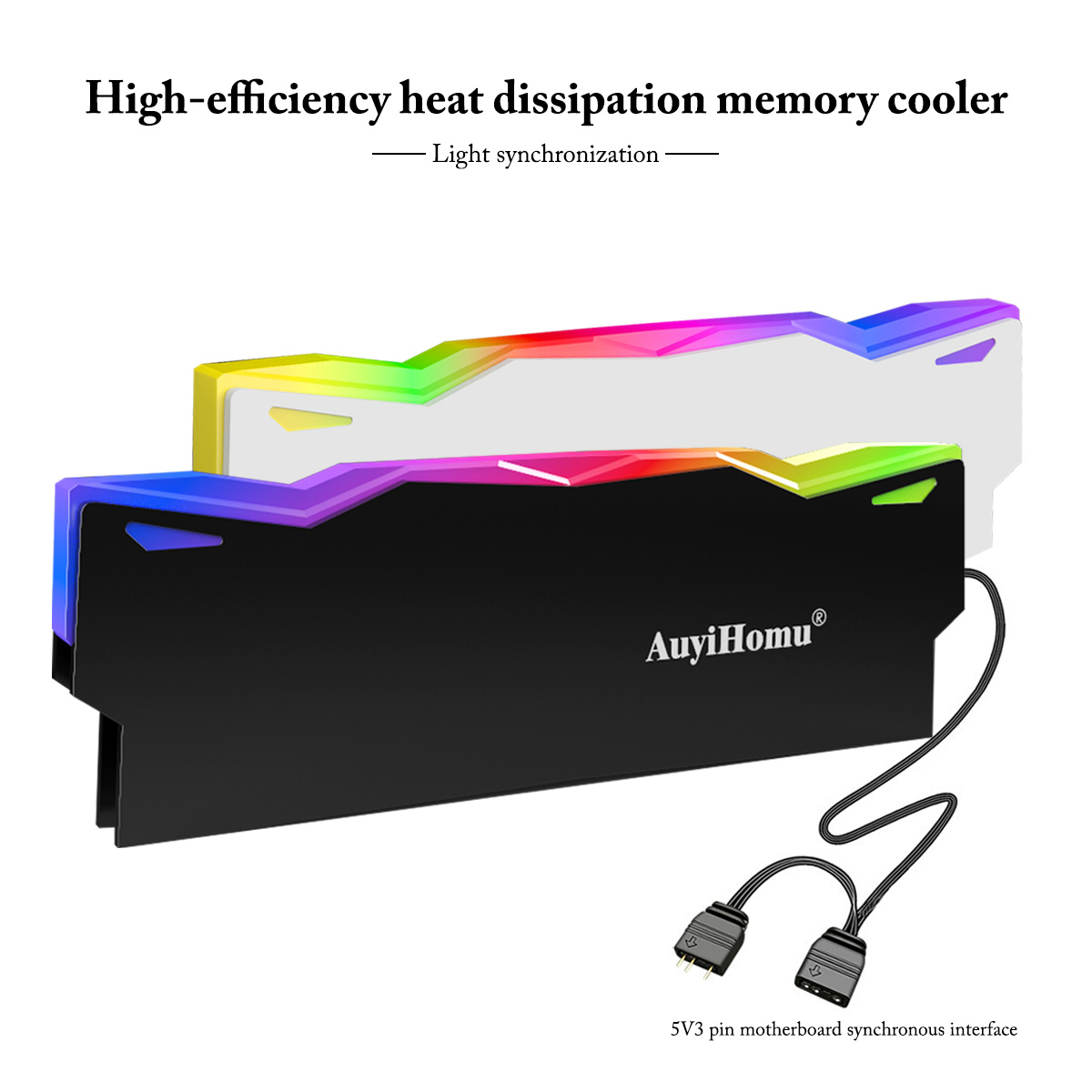 AuyiHomu RGB Heatsink, 5V 3Pin - Pc Gaming Ddr4 ulasan dan harga
