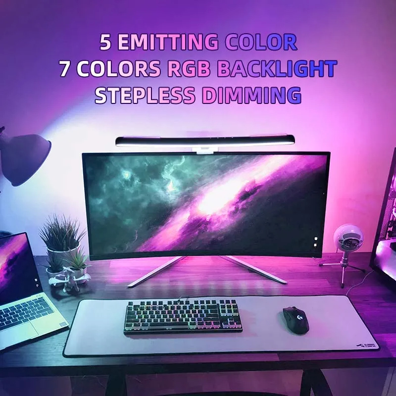 Curved LED Monitor Light Bar U - No Rgb Gaming Pc ulasan dan harga