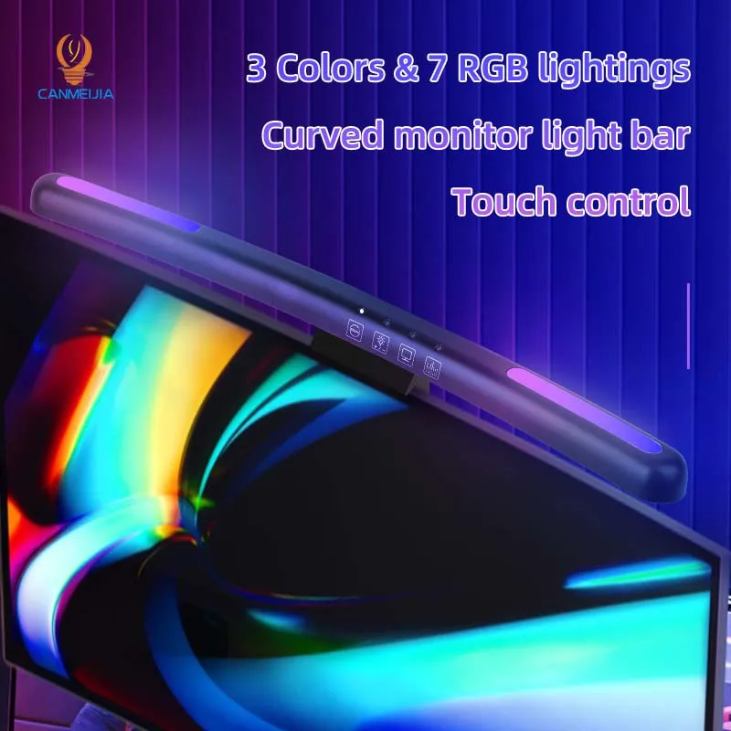 Curved LED Monitor Light Bar U - No Rgb Gaming Pc ulasan dan harga