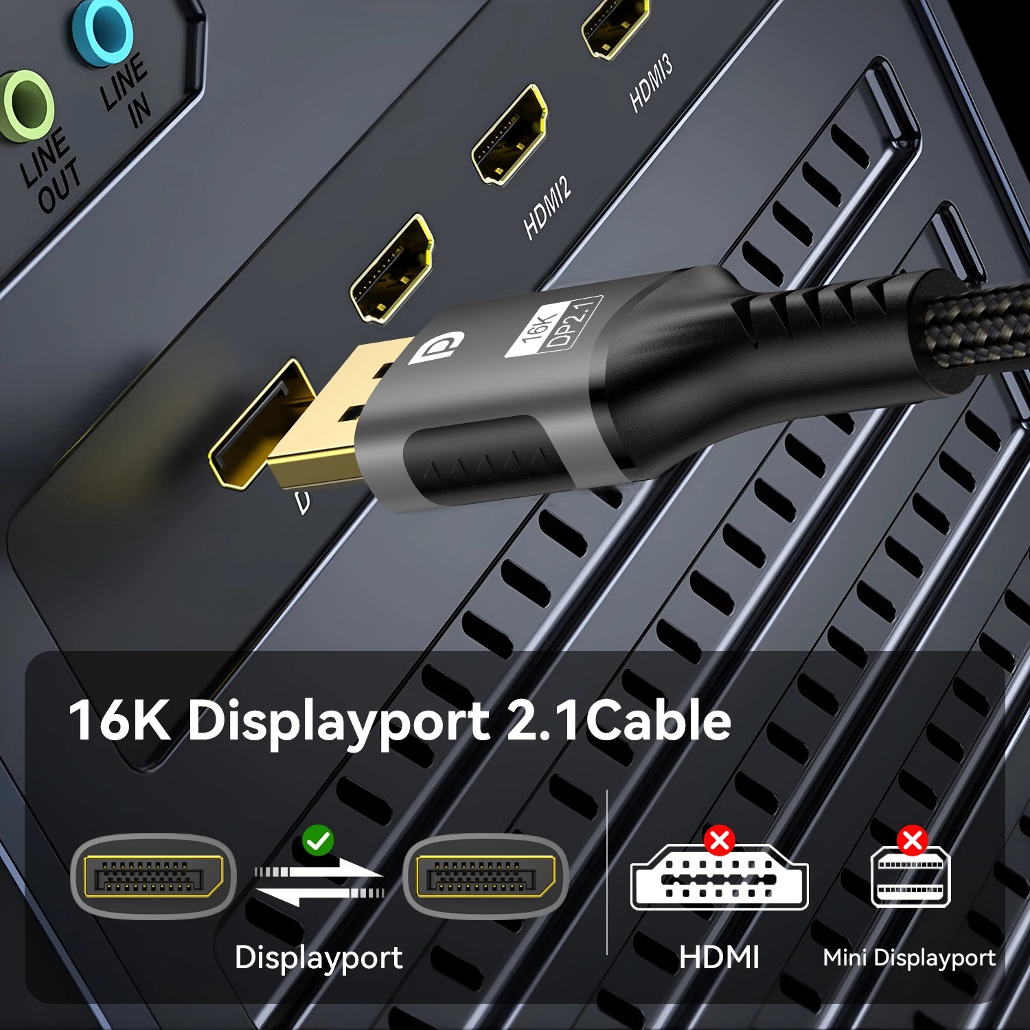 16K DP 2.1 8K@120Hz 4K@240Hz 8 - Pc Gaming Compact ulasan dan harga