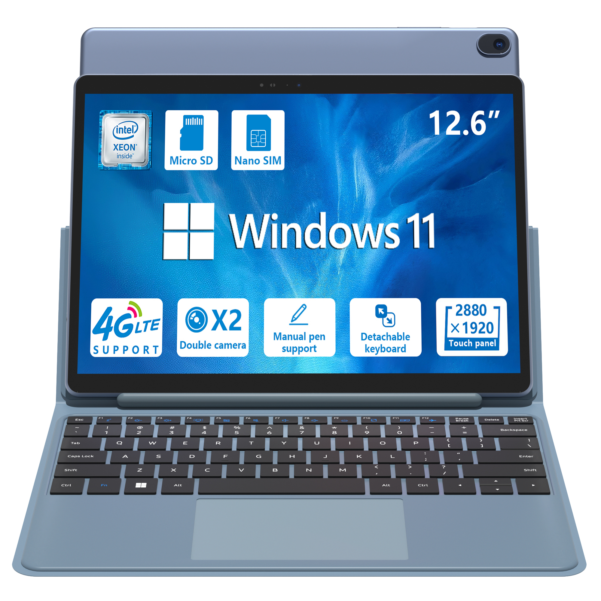 12.6 Inch IPS Touch Screen WiF - Pc Gaming Keyboards ulasan dan harga