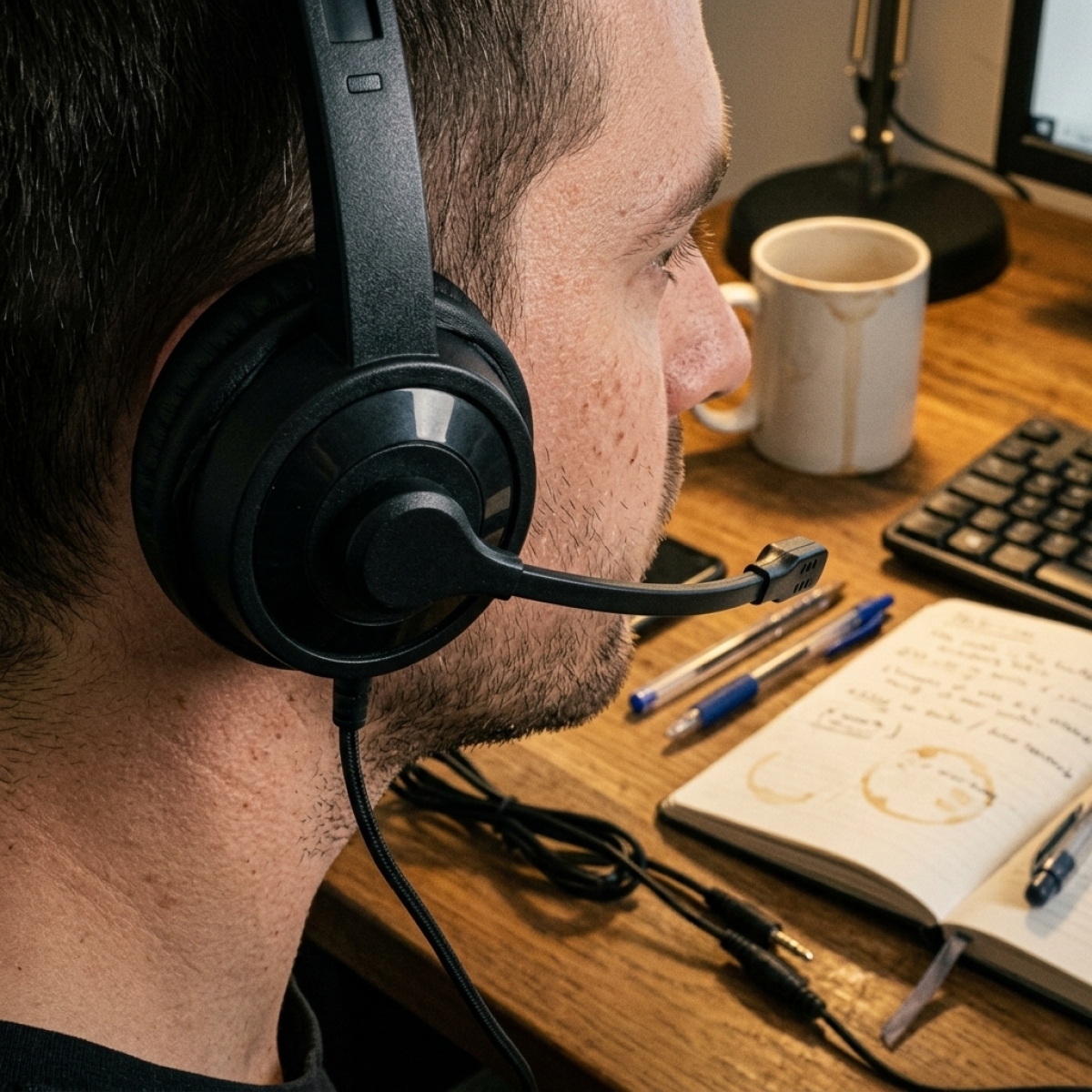 3.5MM Call Center Clear Voice  - Pc Gaming Center ulasan dan harga