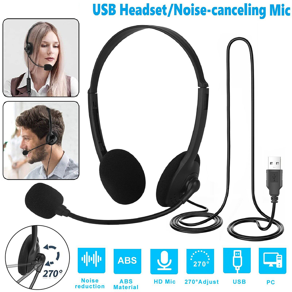 Gaming Headset USB Wired Headp - Pc Gaming Center ulasan dan harga