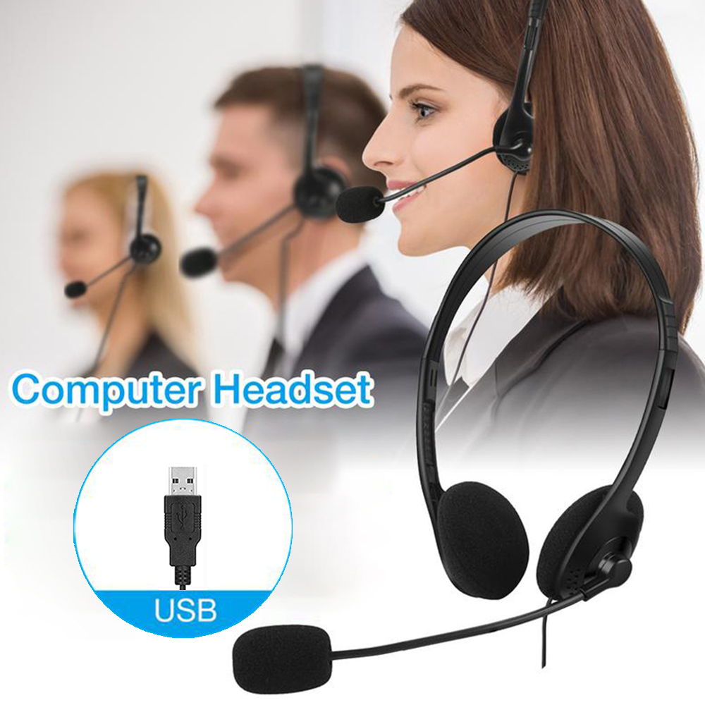 Gaming Headset USB Wired Headp - Pc Gaming Center ulasan dan harga